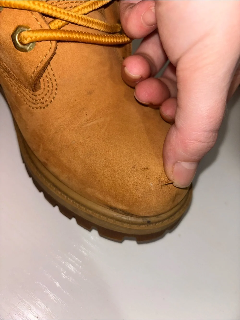 Timberland Kids Wheat Tan Lace-Up Boots